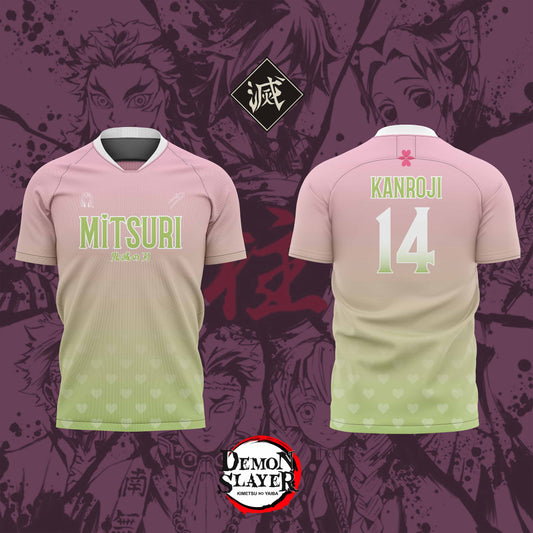 Mitsuri Kanroji pink anime jersey